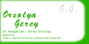 orsolya gerey business card